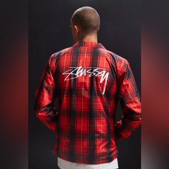 Stussy Cruize Coach Jacket Plaid - Picture 7 of 16